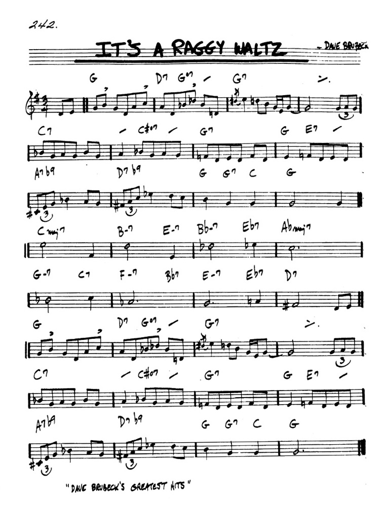It's A Raggy Waltz - Dave Brubeck